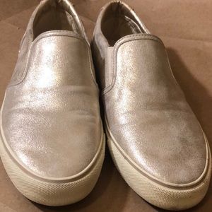 Women’s Slip On Sneakers SIZE US 7.5 gold